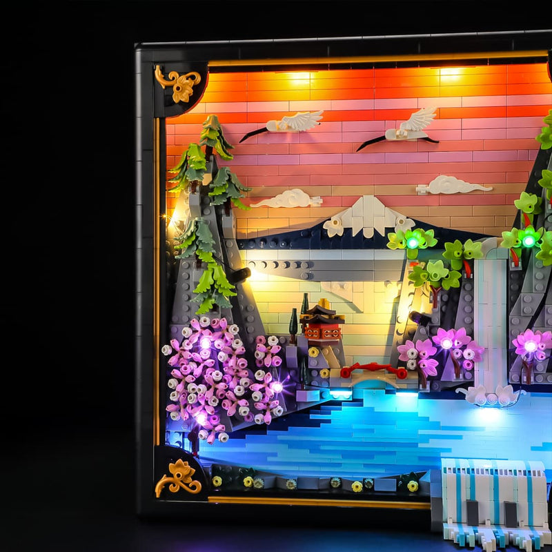 LEGO Japanese Cherry Blossom Landscape Light Kit | LED Upgrade