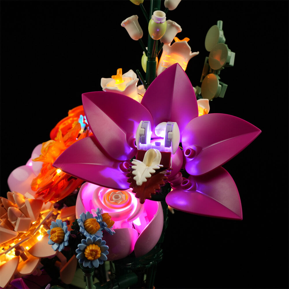 Beleuchtungsset für hübschen rosa Blumenstrauß 10342-Lightailing