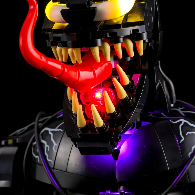 Light kit for Venom Bust 76356 | Briksmax 2.0