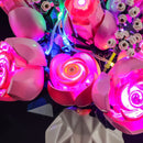 Beleuchtungsset für einen Strauß rosa Rosen 10374- Briksmax 2.0