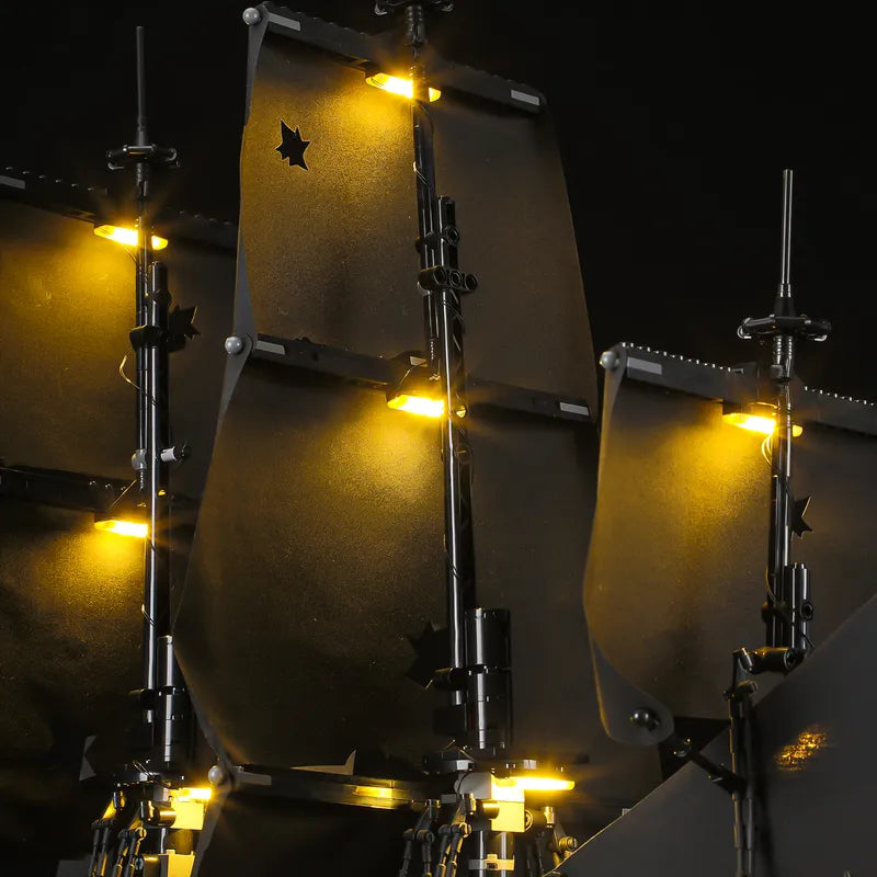 Light Kit for Captain Jack Sparrow's Pirate Ship 10365| Crimson Glow | Lightailing