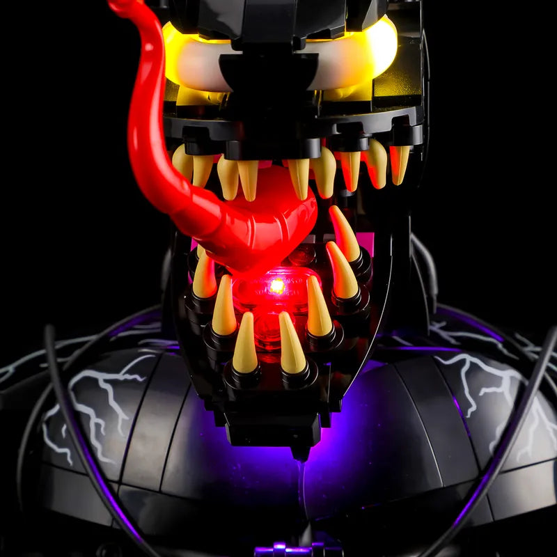 Light kit for Venom Bust 76356 | Briksmax 2.0
