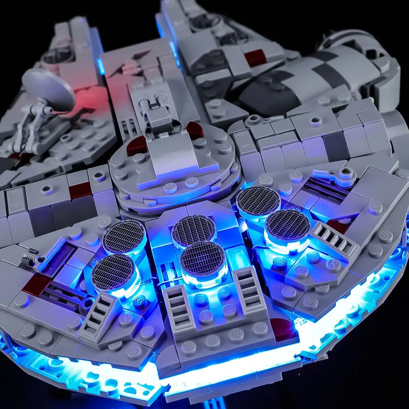 Beleuchtungsset für Millennium Falcon 75375-Briksmax 2.0 (Wellen-Sensor-Steuerung)