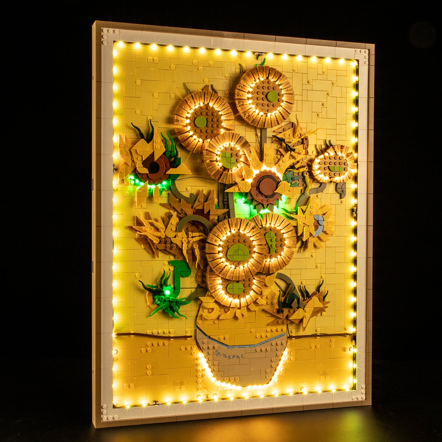 Lichtset für Vincent van Gogh – Sonnenblumen 31215 - Briksmax 2.0 (Fernbedienungsversion)