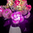 Beleuchtungsset für einen Strauß rosa Rosen 10374- Lightailing