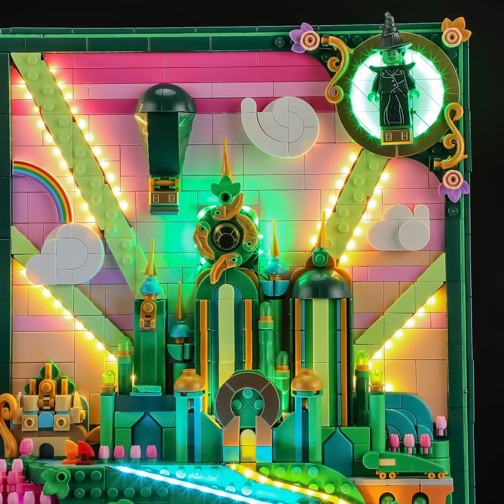 Briksmax 2.0 Light Kit For LEGO Wicked Emerald City Wall Art  #75685-10
