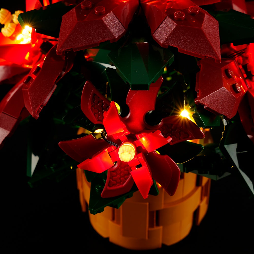 Lightailing Light Kit For LEGO Poinsettia 10370 -7