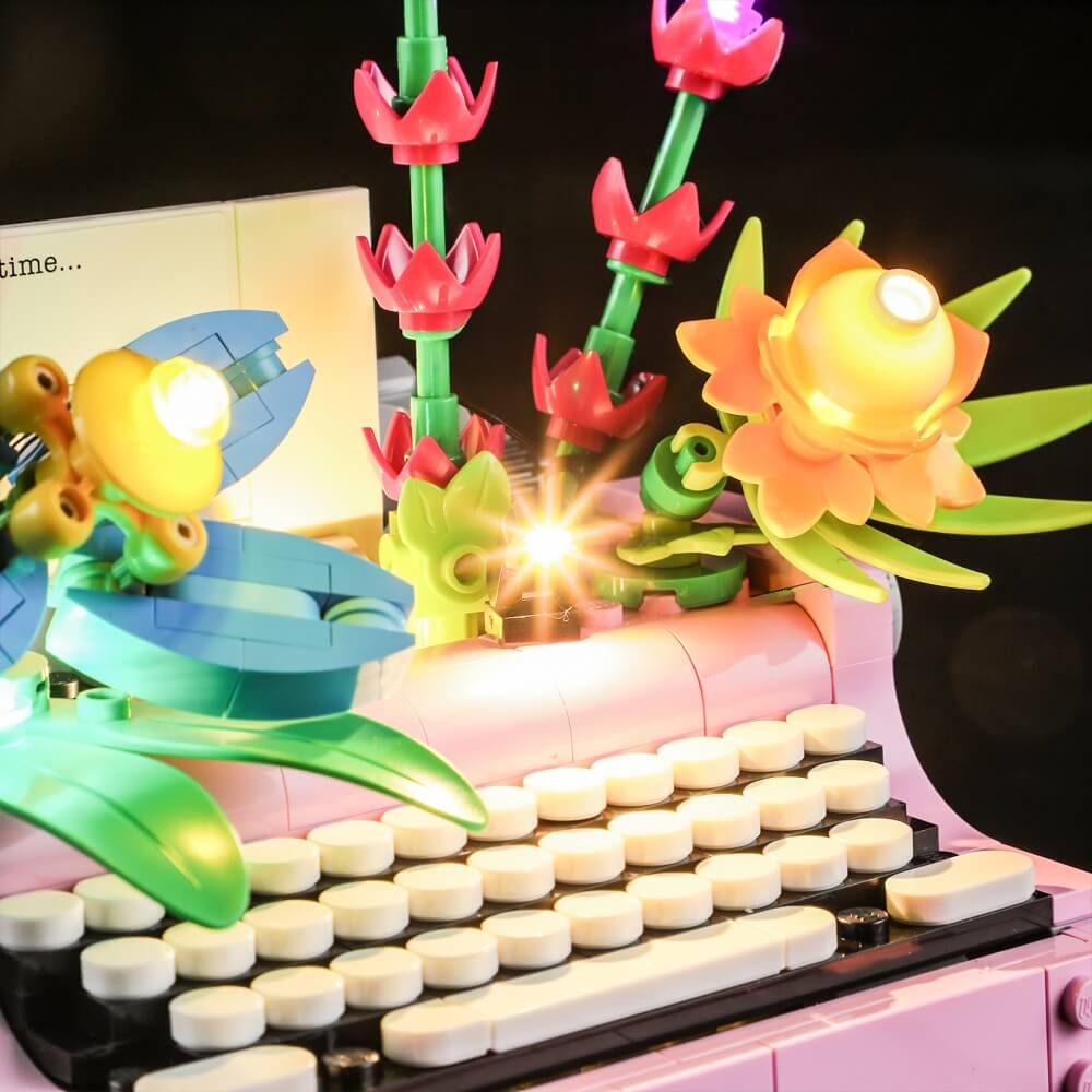 Light Kit for Typewriter with Flowers 31169- Lightailing