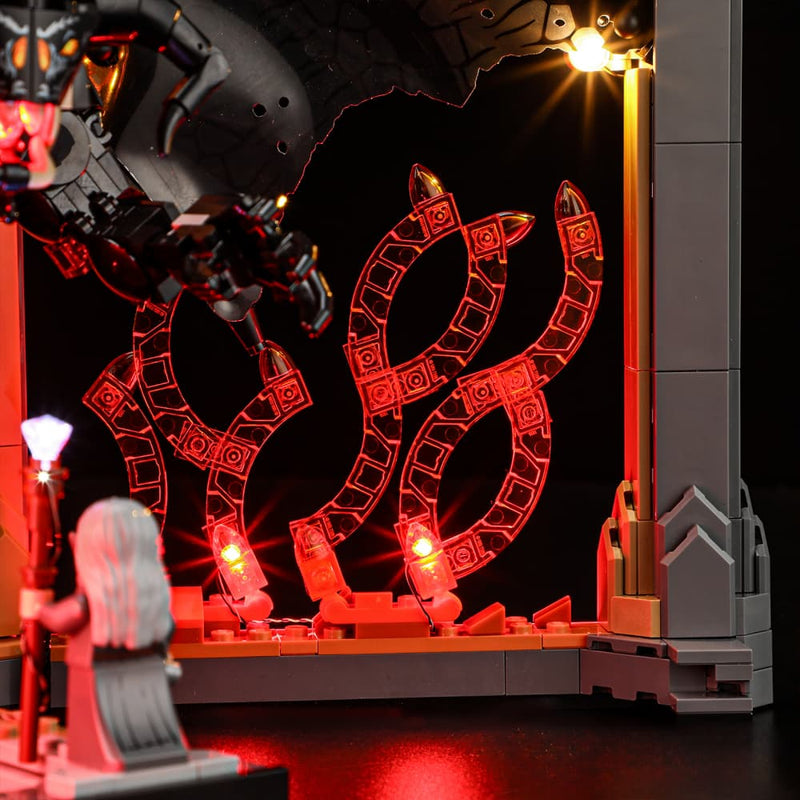 Briksmax Light Kit For The Lord of the Rings: Balrog Book Nook