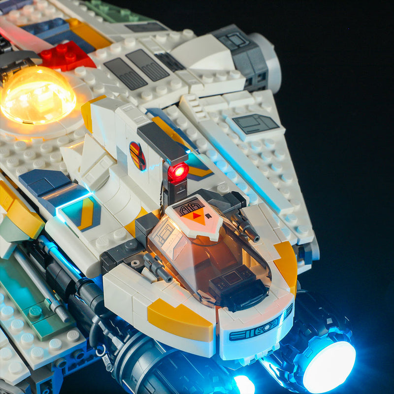 Kit d'éclairage Briksmax pour LEGO Star Wars : Ahsoka Ghost &amp; Phantom II 75357