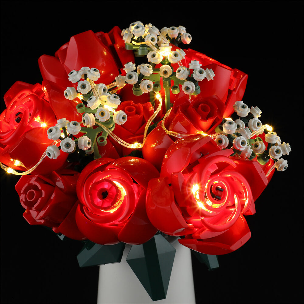 Beleuchtungsset für Bouquet of Roses 10328 - Briksmax 2.0 (Musikversion)