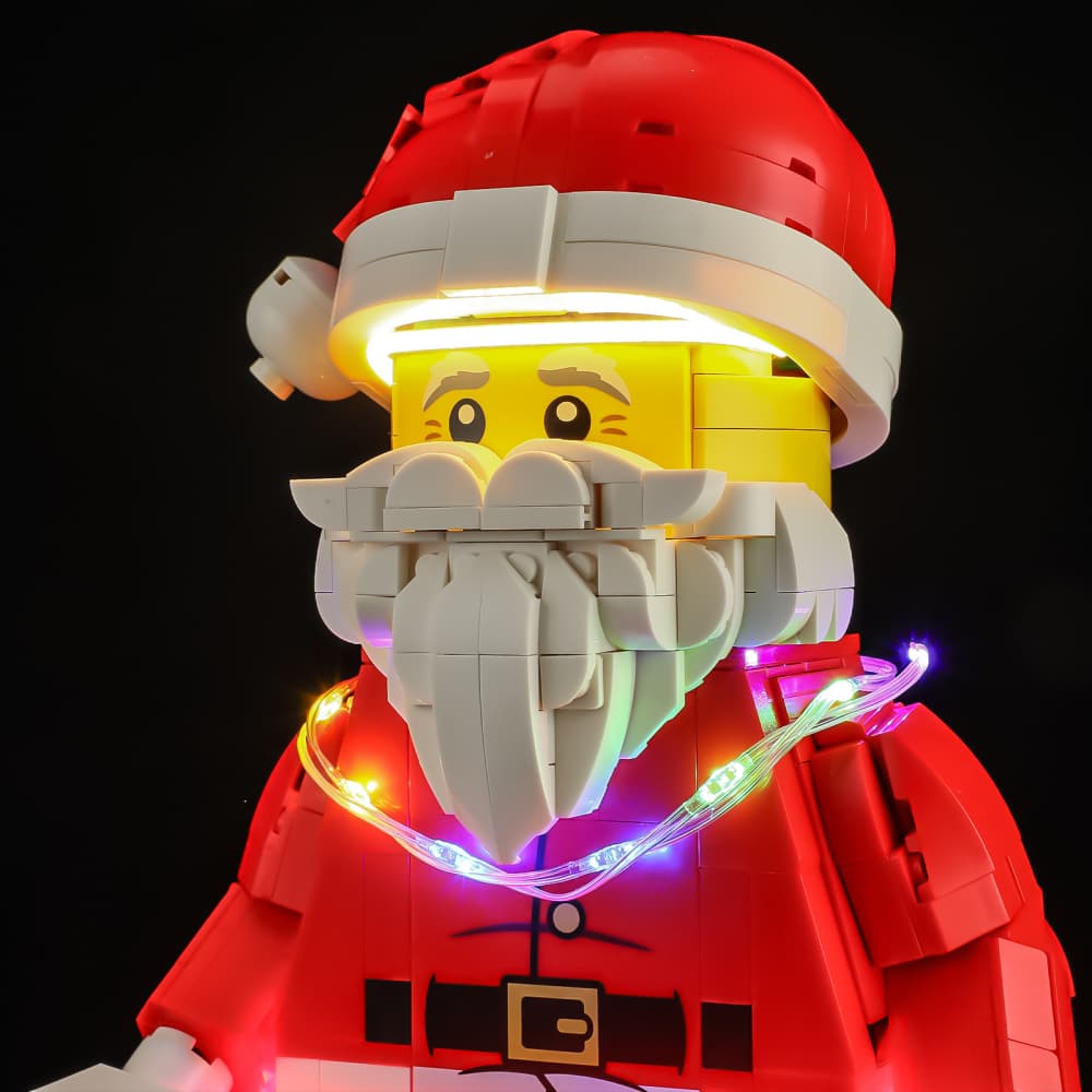 Light Kit for Up-Scaled Santa Minifigure 40820- Briksmax 2.0