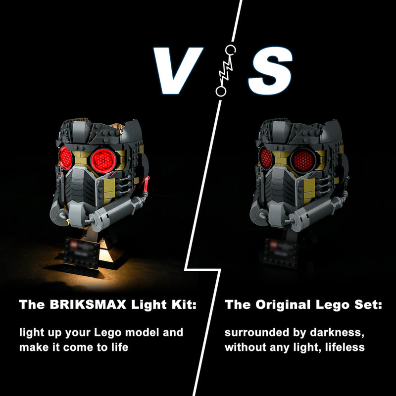 Briksmax Light Kit For LEGO Marvel Star-Lord's Helmet 76251
