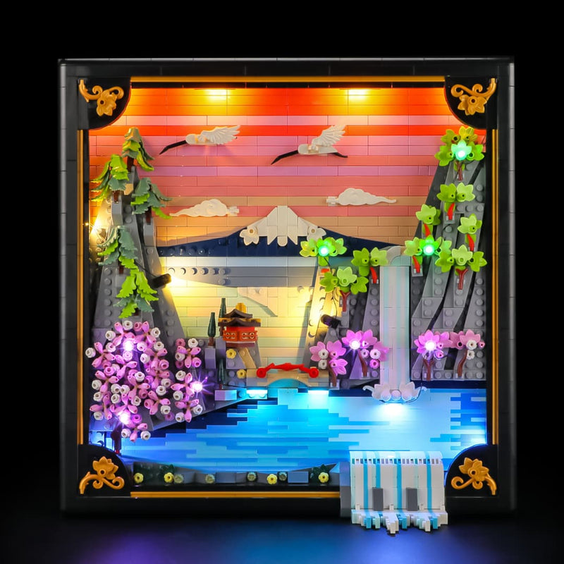 LEGO Japanese Cherry Blossom Landscape Light Kit | LED Upgrade