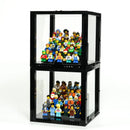 Compact 4-Tier Display Case for 36 LEGO® Minifigures (2 Pack)| BRIKSMAX