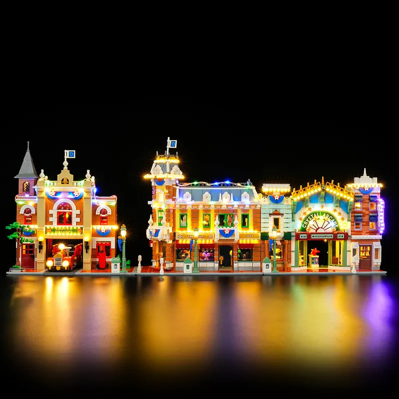 Light kit for Disney Main Street U.S.A. 43302 – Christmas Edition | Briksmax 2.0