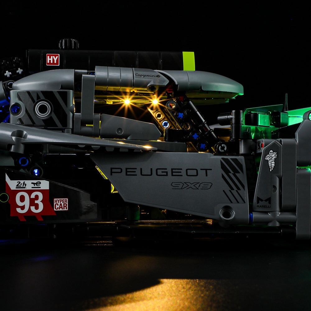 Briksmax Licht-Kit für PEUGEOT 9 X8 24H Le Mans Hybrid Hyper car 42156