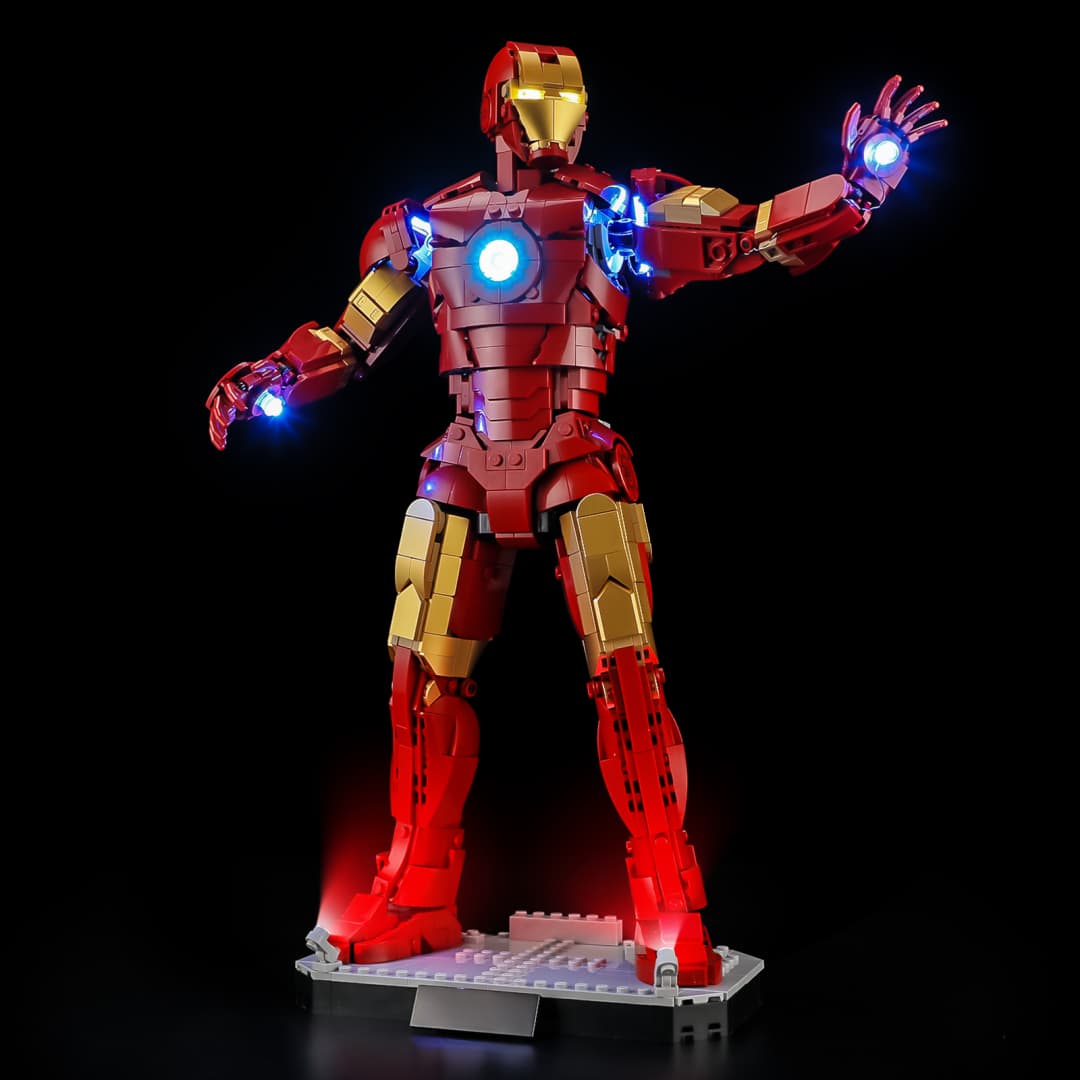 Touch-Control Light Kit for Iron Man Mark 3 Collectors' Edition 76344- Briksmax 2.0