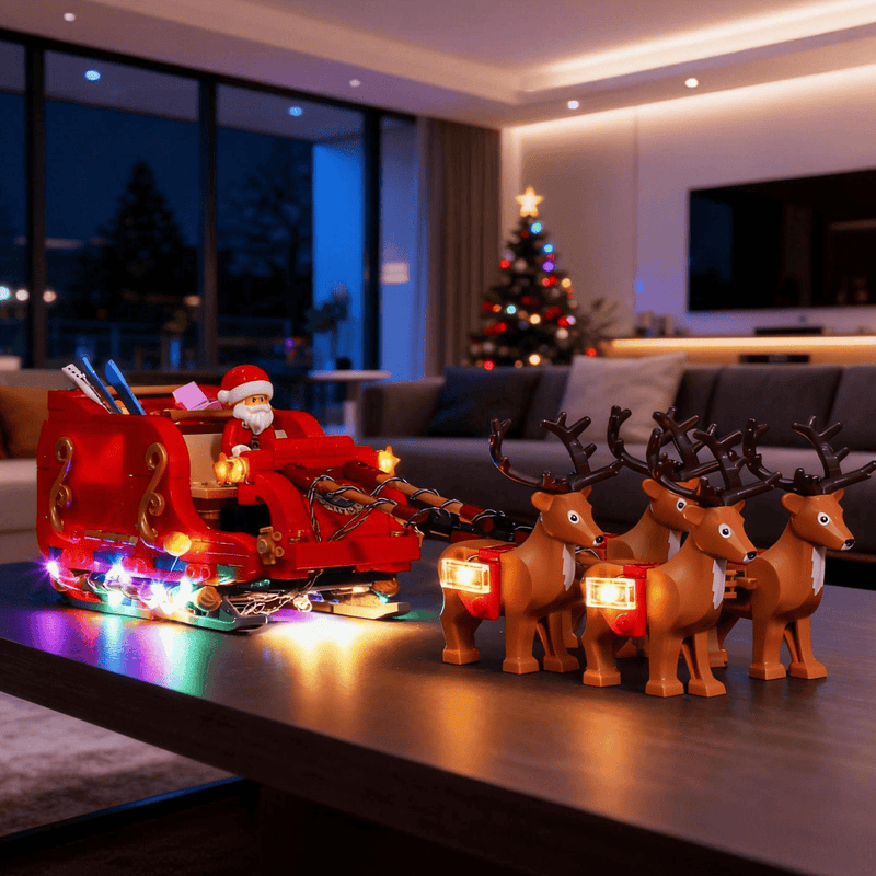 Lichtset für den Schlitten des Weihnachtsmanns 40499 (Gut zum Anzeigen)