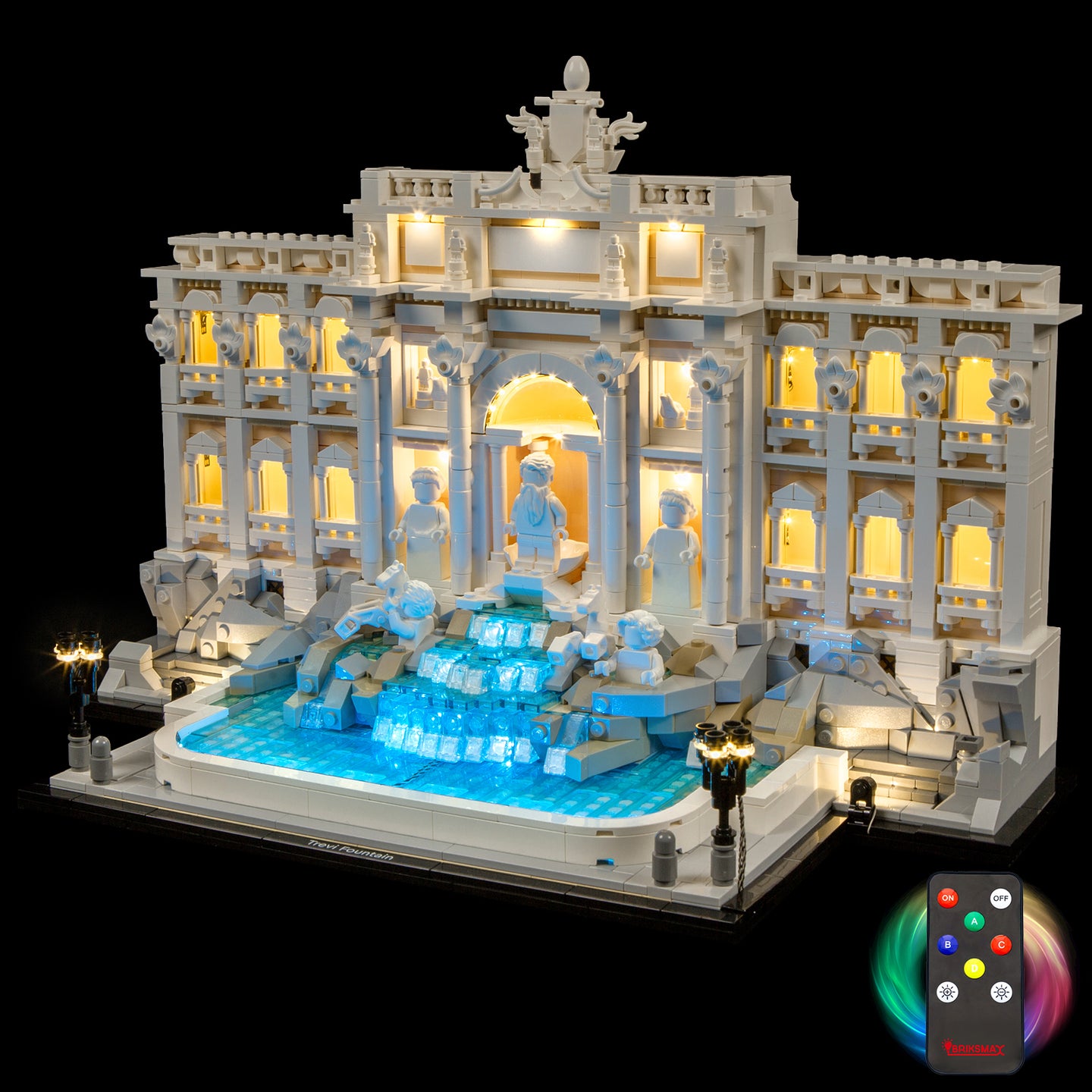 Kit d'éclairage pour fontaine Trevi 21062 - Briksmax 2.0 (Version avec télécommande)