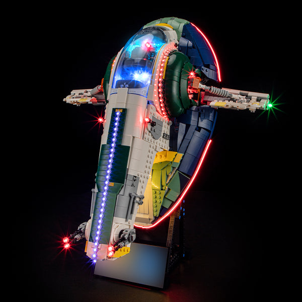 Light Kit For Jango Fett's Firespray-Class Starship #75409-Lightailing