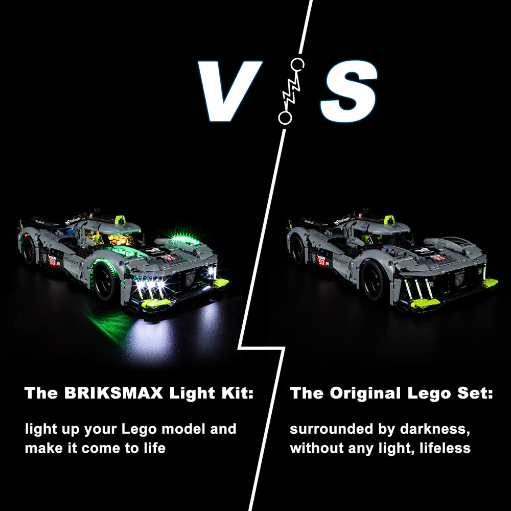 Briksmax Licht-Kit für PEUGEOT 9 X8 24H Le Mans Hybrid Hyper car 42156