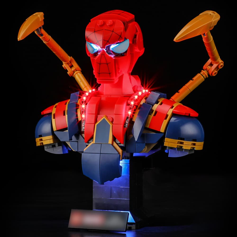 Briksmax 2.0 Light Kit For LEGO  Iron Spider-Man Bust #76326 - 4