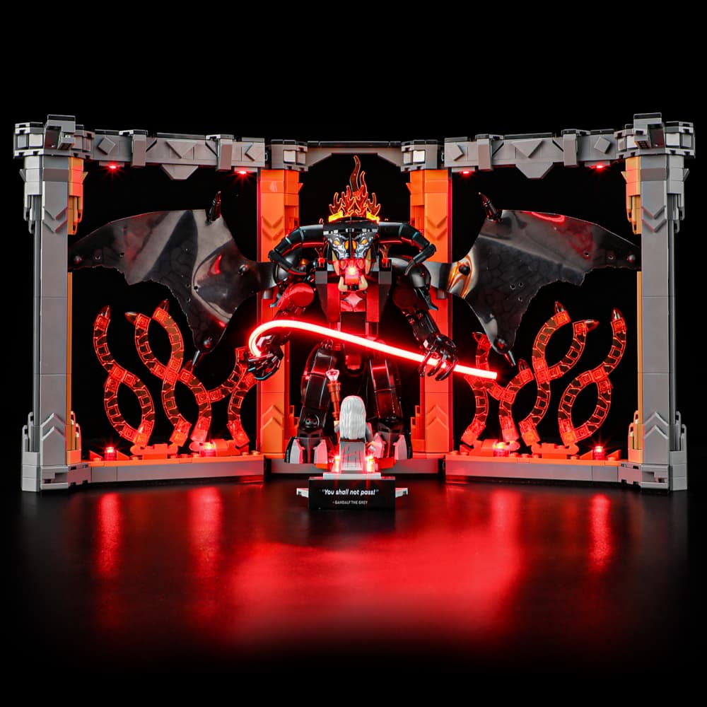 Lightailing Light Kit For LEGO The Lord of the Rings: Balrog Book Nook #10367 -3