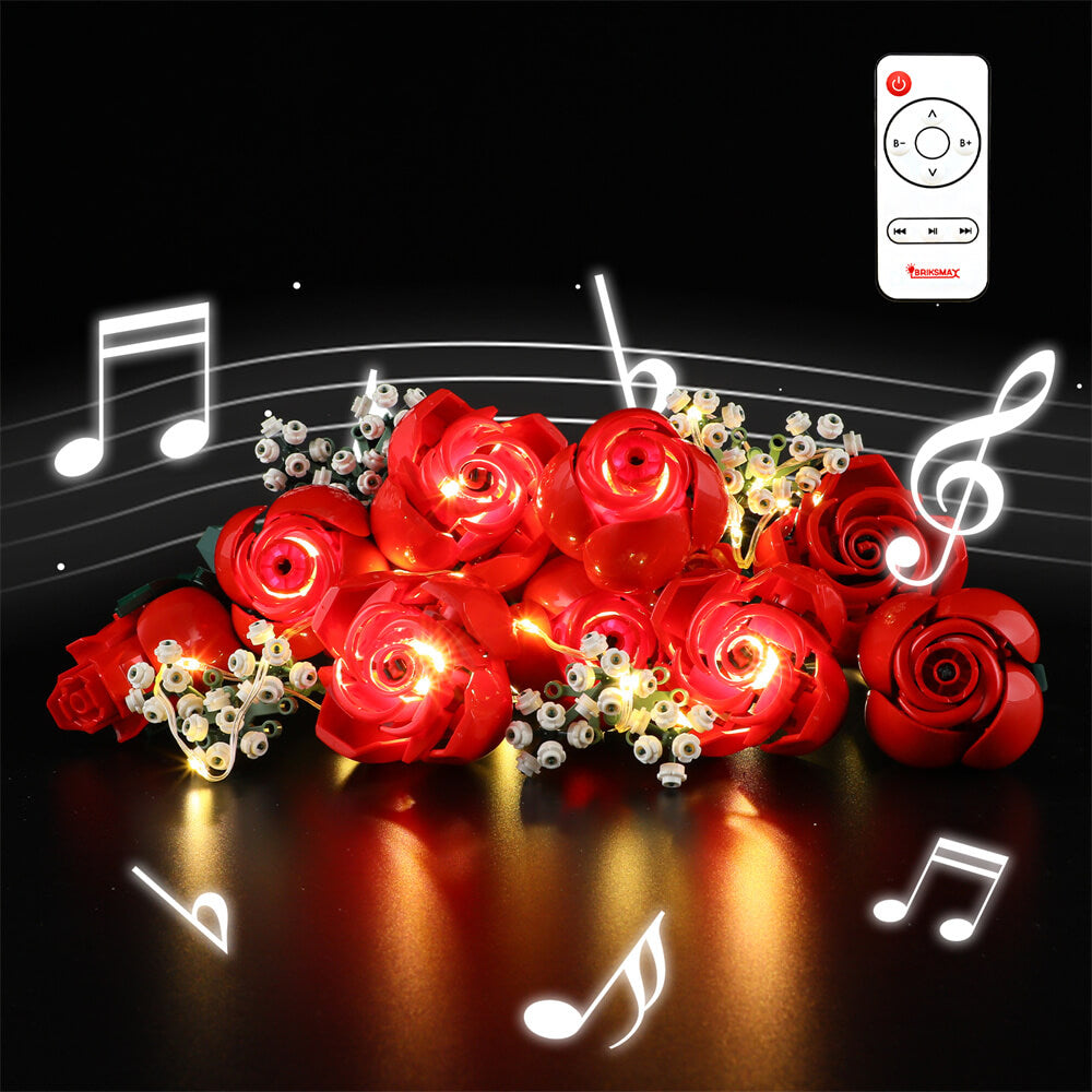 Beleuchtungsset für Bouquet of Roses 10328 - Briksmax 2.0 (Musikversion)