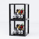 Compact 4-Tier Display Case for 36 LEGO® Minifigures (2 Pack)| BRIKSMAX
