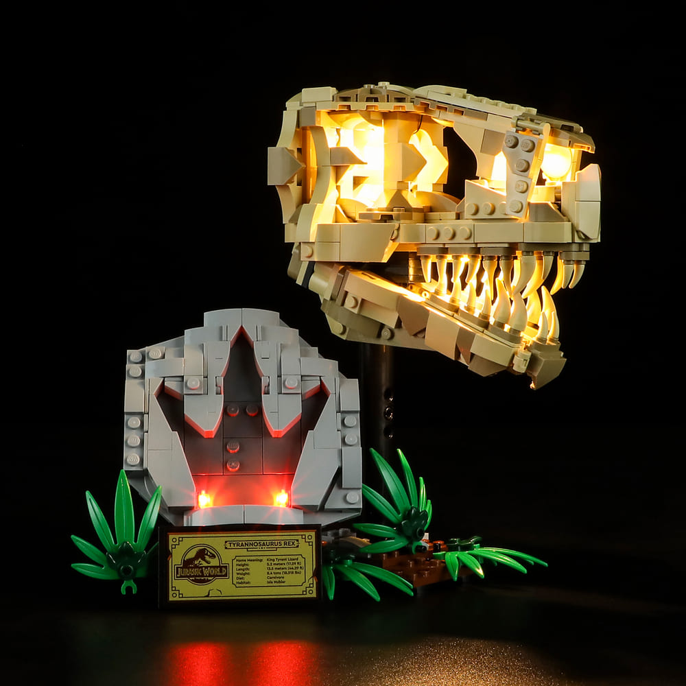 Light Kit for Dinosaur Fossils: T. rex Skull 76964-Lightailing