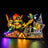 Briksmax LEGO lighting kit installed in  Light Kit for Ocarina of Time – The Final Battle 77093 full view display