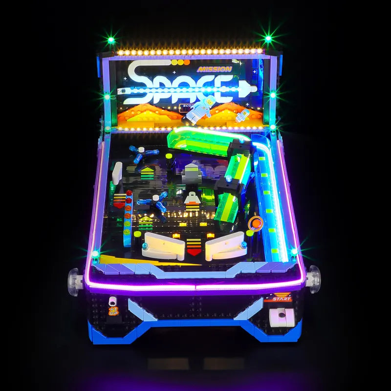 Light kit for Classic Space Pinball Machine 11374 – Dynamic Lighting Effects| Briksmax 2.0