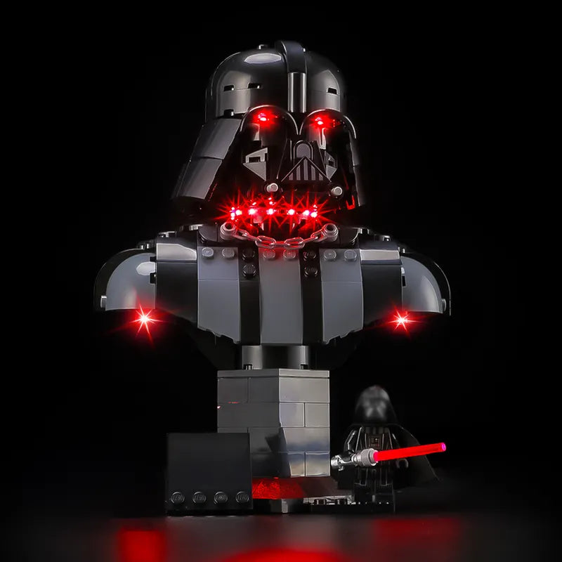 Beleuchtungsset für Darth Vader Büste 75439-Briksmax 2.0| Wellensensorsteuerung