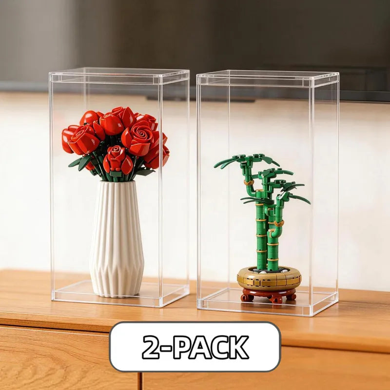 LEGO Vitrine – Staubdichte Klarsichtbox (Mittel) | 2er-Pack