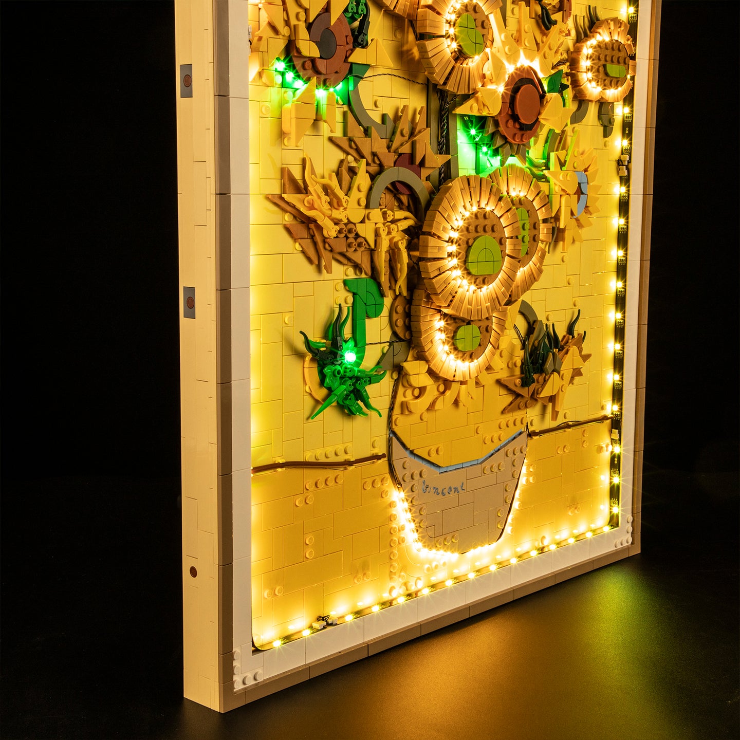 Lichtset für Vincent van Gogh – Sonnenblumen 31215 - Briksmax 2.0 (Fernbedienungsversion)