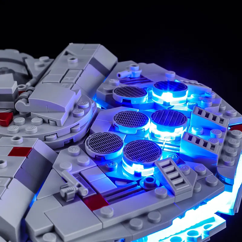 Beleuchtungsset für Millennium Falcon 75375-Briksmax 2.0 (Wellen-Sensor-Steuerung)