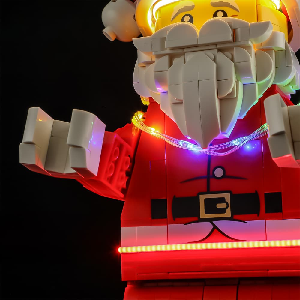 Light Kit for Up-Scaled Santa Minifigure 40820- Briksmax 2.0