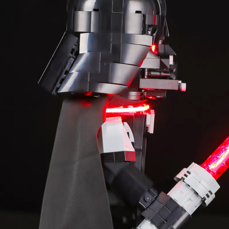 Light kit for Up-Scaled Darth Vader Minifigure 75461 | Lightailing