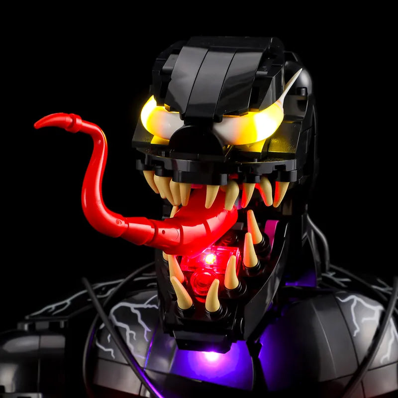 Light kit for Venom Bust 76356 | Lightailing