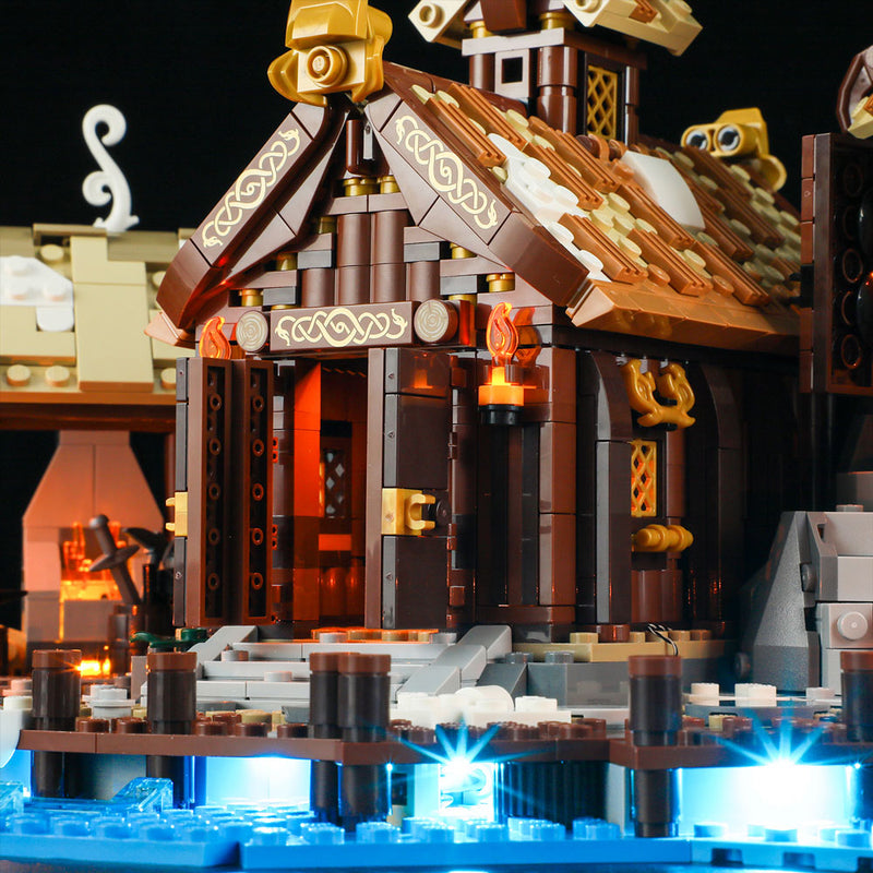 Kit d'éclairage Briksmax pour LEGO® Viking Village 21343