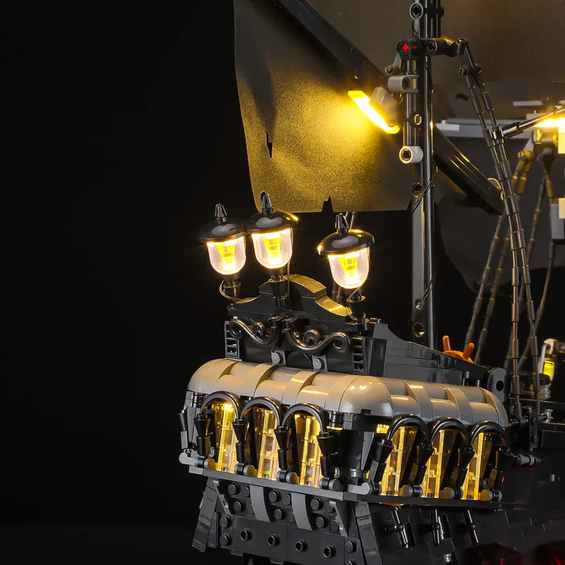 Light Kit for Captain Jack Sparrow's Pirate Ship 10365| Crimson Glow | Lightailing