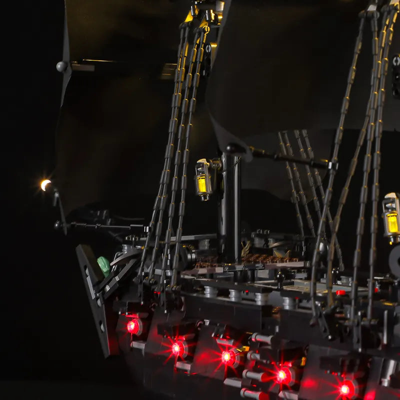 Light Kit for Captain Jack Sparrow's Pirate Ship 10365| Crimson Glow | Lightailing