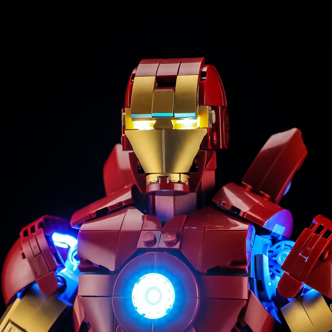Touch-Control-Beleuchtungsset für Iron Man Mark 3 Collectors' Edition 76344 – Briksmax 2.0