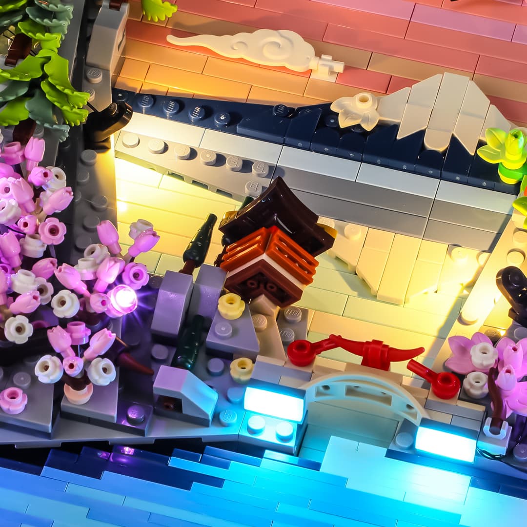 Light Kit for Japanese Cherry Blossom Landscape 31218 - Lightailing