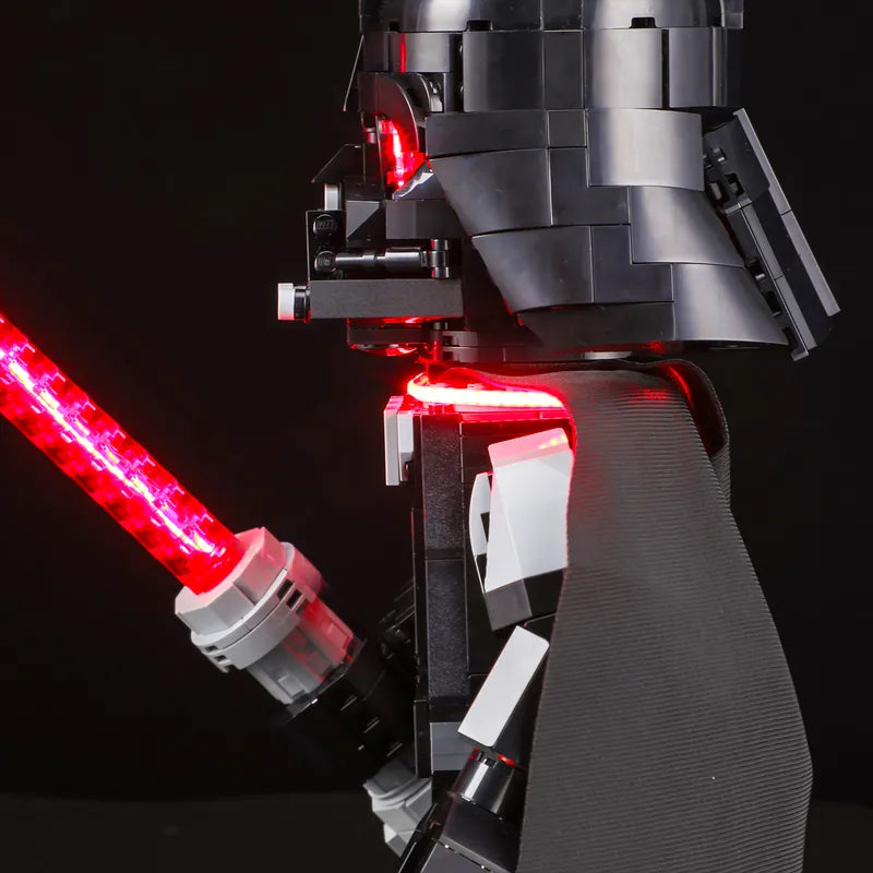 Light kit for Up-Scaled Darth Vader Minifigure 75461 | Lightailing