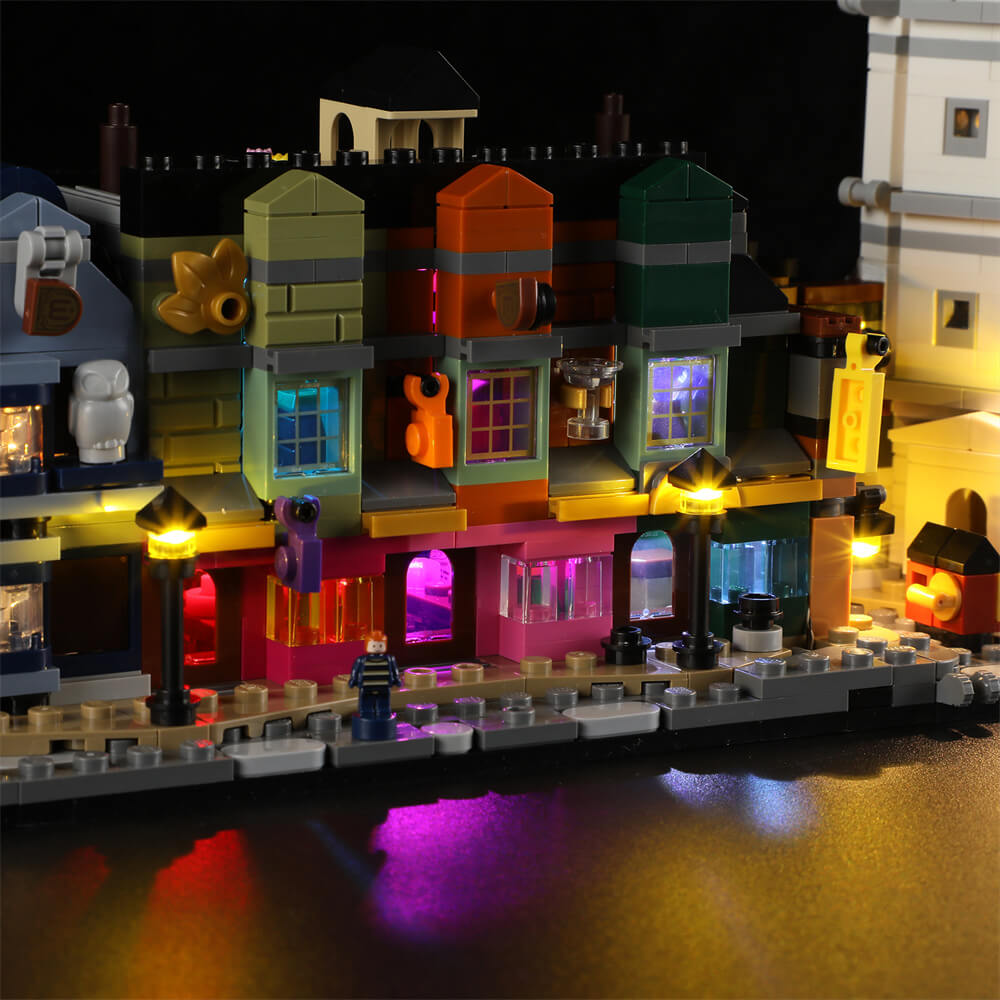 Light Kit for Diagon Alley Wizarding Shops 76444 - Briksmax 2.0