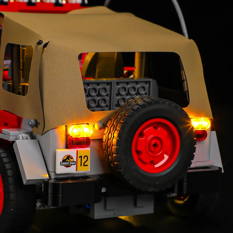 Beleuchtungsset für Jurassic Park Jeep Wrangler 77984 – Briksmax 2.0