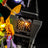 Dramatic illuminated fantasy display in dark environment