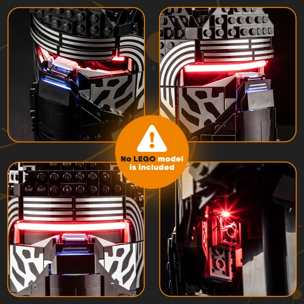 Beleuchtungsset für Kylo Ren Helm 75415-Lightailing